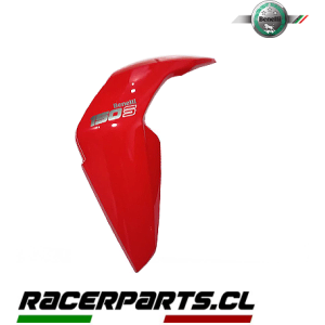 CUBIERTA INFERIOR IZQUIERDA, ROJA RB, con pegatina   BENELLI