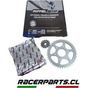 KIT TRANSMISION RIFFEL  BAJAJ DOMINAR 400 45Z/15Z (520HO-120L) (10-45) TOP ORING