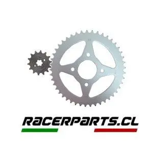 CATALINA RIFFEL KTM DUKE 200 45T (ANTIGUA) Y  PIÑON DE ATAQUE RIFFEL 14T